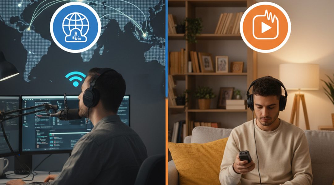 Diferencias Radio por internet y Podcast