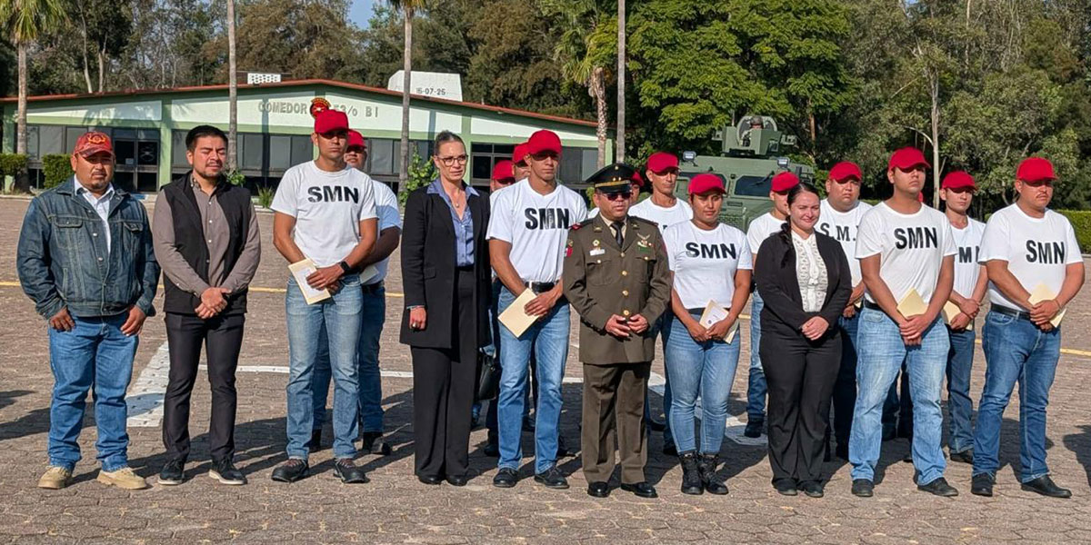 Jóvenes de Tlaltenango reciben su Cartilla del Servicio Militar Nacional